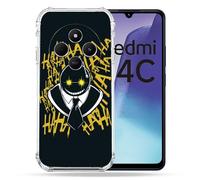 Cokitec Custodia rinforzata per Xiaomi Redmi 14C 4G Manga Assassination Classroom Kuro Nero