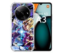 Cokitec Custodia rinforzata per Xiaomi Redmi A3 Manga Dragon Ball Sangohan Duo