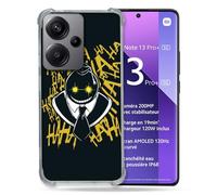 Cokitec Custodia rinforzata per Xiaomi Redmi Note 13 Pro Plus 5G Manga Assassination Classroom Kuro Nero