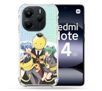 Cokitec Custodia rinforzata per Xiaomi Redmi Note 14 5G Manga Assassination Classroom Kuro Trio