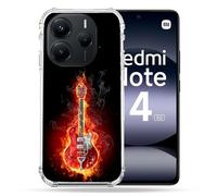 Cokitec Custodia rinforzata per Xiaomi Redmi Note 14 5G Musica Chitarra Elettrica