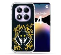 Cokitec Custodia rinforzata per Xiaomi Redmi Note 14 Pro 4G Manga Assassination Classroom Kuro Nero