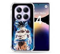 Cokitec Custodia rinforzata per Xiaomi Redmi Note 14 Pro 4G Manga Dragon Ball Sangoku, colore: Nero