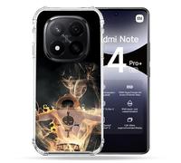 Cokitec Custodia rinforzata per Xiaomi Redmi Note 14 Pro Plus 5G Manga One Piece Ace Nero