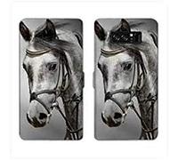 Cokitec RV - Custodia a portafoglio in pelle per Samsung Galaxy S10, motivo: cavallo B