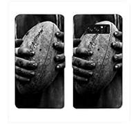 Cokitec RV - Custodia a portafoglio in pelle per Samsung Galaxy S10, motivo: palla da rugby vintage N