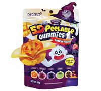 Cokoc 3D Peelable Gummies, Caramelle Gommose Halloween, 60g, 5 Figure a Sorpresa