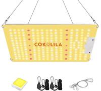 COKOLILA LZB1000 Lampada per Piante con Dimmere, Grow Light Full Spectrum 222 LED con IR per Interni, per Tutto il Ciclo di Vita (Semina, Crescita, Fioritura), Copertura 60x60cm