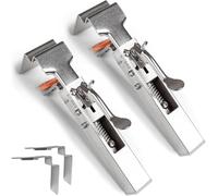 Cokritsm 2PCS Morsetti di fissaggio per cassetti regolabili, morsetti universali per l'installazione di armadi in acciaio inossidabile, clip di fissaggio per installazione regolabili da 32 a 50 mm