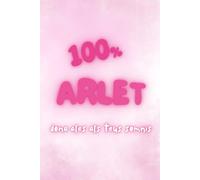 Col·lecció: rosa de sucre. Llibreta A5 de 100 pàgines. Quadern de notes de punts. Tapa tova. Llibreta amb nom: ARLET: Coberta de la llibreta amb el nom, perfecte per regalar