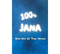 Col·lecció: rosa de sucre. Llibreta A5 de 100 pàgines. Quadern de notes de quadres. Tapa tova. Llibreta amb nom: JANA: Coberta de la llibreta amb el nom, perfecte per regalar