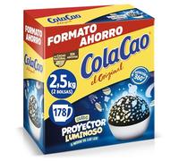 Cola Cao originale, con cacao naturale, 2,5 kg (sveglia con luce)