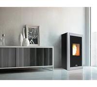 Cola Urban La11u00w Stufa A Pellet 6 Kw Con Vetro Nero Incluso L90d090y Codice Prod: La11u00w+l90d090y