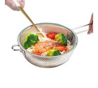 Colander for Kitchen - Stainless Steel Strainer, Fine Mesh Filter with Handle | Durable Kitchen Gadget for Washing Fruit, Vegetable, Pasta, Noodle, Salad, Cooking, Home, Ristorante, Multi-Purpose