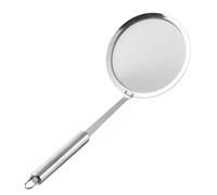 Colander Spoon, Mesh Skimmer, Stainless Steel Strainer Fine Filtering Comfortable Grip Ergonomic Handle Heat Resistant Long Design, Skimming Spoon for Boil Medicine, Soup
