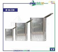 Colapasta a Spicchio Alto In Alluminio Con Manico In Acciaio Varie Dimensioni