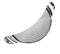 colapasta,accessori cucina particolari,scolapasta da pentola,Colino a forma di mezzaluna,scolapasta in acciaio inox,per scolare pasta, verdure,brodo,riso,frutta(1 pezzi)