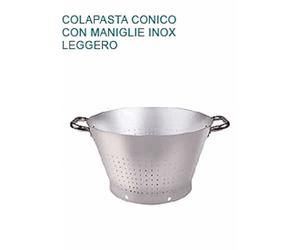 COLAPASTA In Alluminio Ø cm 36 X21H CONICO LEGGERO Professionale Pentole Agnelli