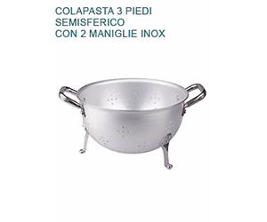 COLAPASTA In Alluminio 2 mm Ø cm 28 A Tre Piedi Professionale Pentole Agnelli