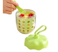 Colapasta per frutta con coperchio | 600ml antiperdita con coperchio e forchetta | Contenitore frutta multifunzionale | per fragole, anguria, pomodori, insalata, snack, cibo, picnic, campeggio