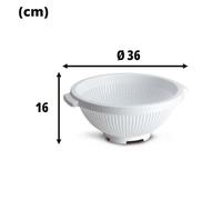 Colapasta Scolapasta Grande in Plastica con Base Appoggio Ristò Colino per Pasta