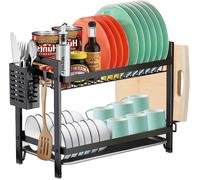 Colapiatti 2 Ripiani, Scolapiatti Da Appoggio per Lavello Cucina, Scolapiatti Di