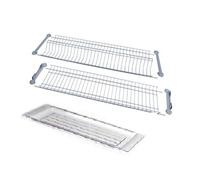 Colapiatti Scolapiatti a pensile in acciaio inox cromato con Vassoio 76 cm