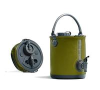 Colapz 2 in 1 - Serbatoio dell'acqua pieghevole per il campeggio - secchio per il campeggio - distributore d'acqua con rubinetto - verde oliva