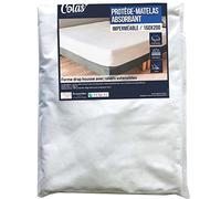 COLAS NORMAND | Coprimaterasso impermeabile | 160 x 200 cm | Fibre Lyocell Tencel® traspirante e resistente | Assorbente | alette 33 cm 100% poliestere elasticizzato