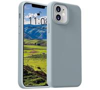 ColasGalys Custodia per iPhone 12/iPhone 12 Pro, in silicone di alta qualità, con fodera in microfibra, anti-impronte, antigraffio, antiurto, per iPhone 12/iPhone 12 Pro, colore: blu