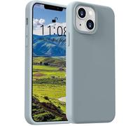 ColasGalys Custodia per iPhone 13 Mini, in silicone di alta qualità, con fodera in microfibra, anti-impronte, antigraffio, antiurto, per iPhone 13 Mini, colore: blu