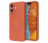ColasGalys Custodia per iPhone 17, compatibile con Mag Safe per iPhone 17, in silicone di alta qualità, con fodera in microfibra e protezione per fotocamera, magnetica, anti-impronte, colore