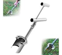 colatry Strumento per piantare bulbi, trapiantatore per piantine di piante e alberi da frutto con manico lungo, strumenti per piantare semi in acciaio inossidabile, strumenti da giardino facili da