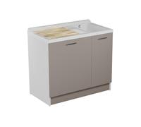 Colavene - Active Wash statico lavatoio doppia vasca 100x55x93h con portabiancheria [corda] - AWS1055C