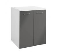 Colavene - Base 70X66xH91 con due ante contenitore lavatrice/asciugatrice : Finitura colacril - Antracite