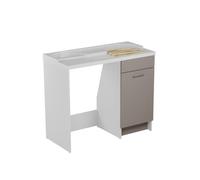 Colavene - Duo coprilavatrice 106x50x89h vasca a destra con tavola lavapanni - 24151 : Finitura colacril - Bianco opaco