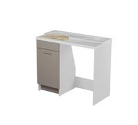 Colavene - Duo coprilavatrice 106x50x89h vasca a sinistra con tavola lavapanni - 24152 : Finitura colacril - Verde