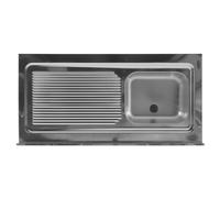 Colavene - Lavello in acciaio inox 120x60 vasca a destra - 106010V