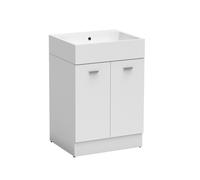 Colavene - Mobile a terra due ante + Volant 75X50 CON FORO- MMM7550+LAB7550 : Colore mobile - Pino rosso