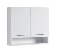 Colavene - Pensile 2 ante 1 ripiano interno 75X24Xh70 : Finitura colacril - Bianco