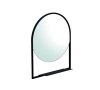 COLAVENE - Specchio rotondo retroilluminato LED con mensola 60x75 - 330252