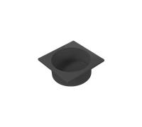 COLAVENE - VENTI.26 Lavabo in ceramica monocolore 48x48 senza foro [nero opaco] - LAF48481O