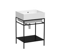 Colavene - Volant 60X50 + Struttura acciaio inox nero matt - QSV6052N+LAB6050