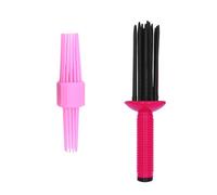 COLAYERIST 2 pettini arricciacapelli, spazzola per capelli ricci per abbigliamento casual o eventi speciali (rosa)