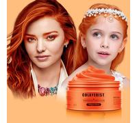 COLAYERIST Arancione Gel Colorato per Capelli Uomo e Donna Lavabile, Colore Temporaneo Capelli per Bambini, Colore Arancione Capelli Temporaneo, Crema Colorata Capelli per Feste o Cosplay