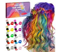 COLAYERIST Gessetti Colorati per Capelli, 10 Pezzi Spray Colorante per Capelli, Lacca Colorata per Capelli, Colore Capelli Temporaneo, Regali di Natale per Bambini, Regali per Bambine di 5-15 Anni