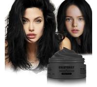 COLAYERIST Nero Profondo Gel Colorato per Capelli Uomo e Donna Lavabile, Colore Temporaneo per Bambini, Crema Colorata per Feste o Cosplay