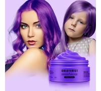COLAYERIST Viola Gel Colorato per Capelli Uomo e Donna Lavabile, Colore Temporaneo Capelli per Bambini, Colore Capelli Temporaneo, Crema Colorata Capelli per Feste o Cosplay