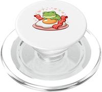 Colazione Carina Rana Kawaii Su Uovo E Pancetta PopSockets PopGrip per MagSafe