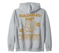 Colazione Divertente Brunch Uova strapazzate Sunny Side Up Felpa con Cappuccio